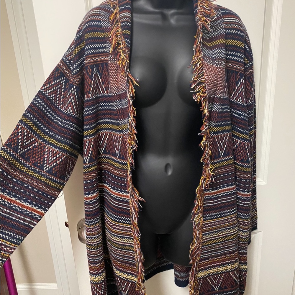 Margeux & Ellie Fringe Aztec Cardigan